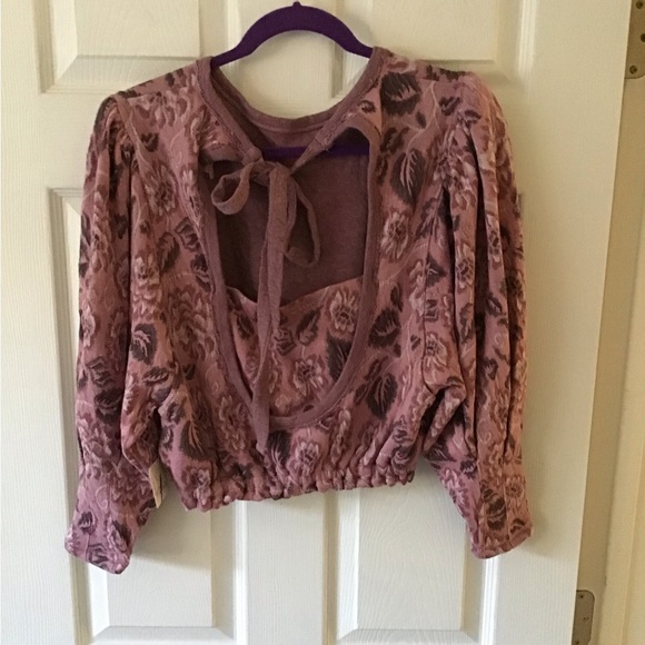 Free people New No Ordinary Jacquard Cropped Sweater Small - Picture 4 of 5